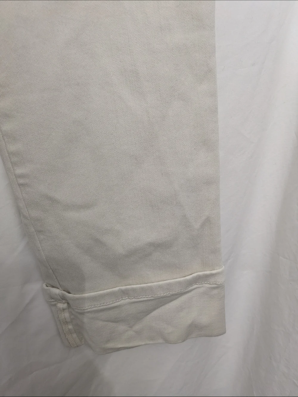 J.Jill Denim High Rise Straight Leg Ankle Jeans Petite 8 Ivory